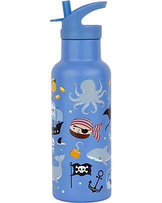 A Little Lovely Company Borraccia Termica in Acciaio Inossidabile - 500 ml - Pirati Borracce non Termiche